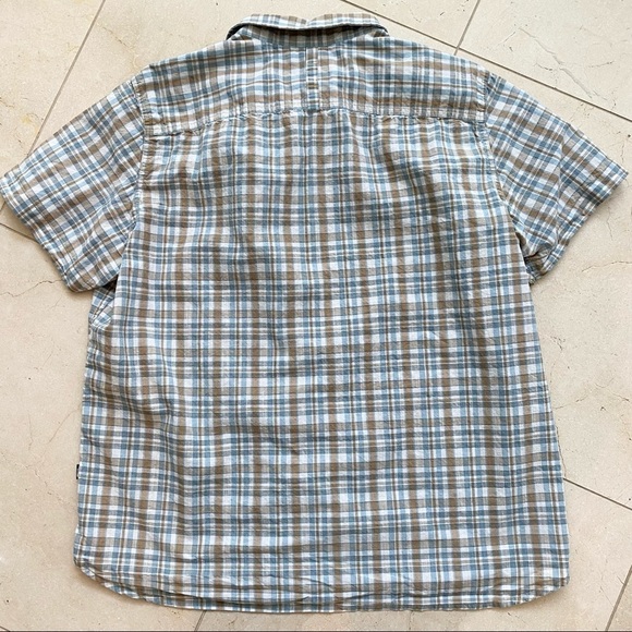 The North Face Plaid Button Up Short Sleeve Shirt XL - Picture 2 of 5